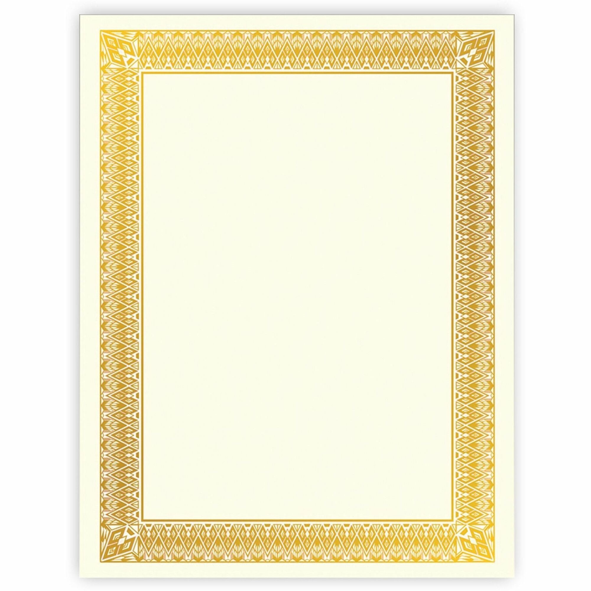 Certificate;Gold Foil;Rome