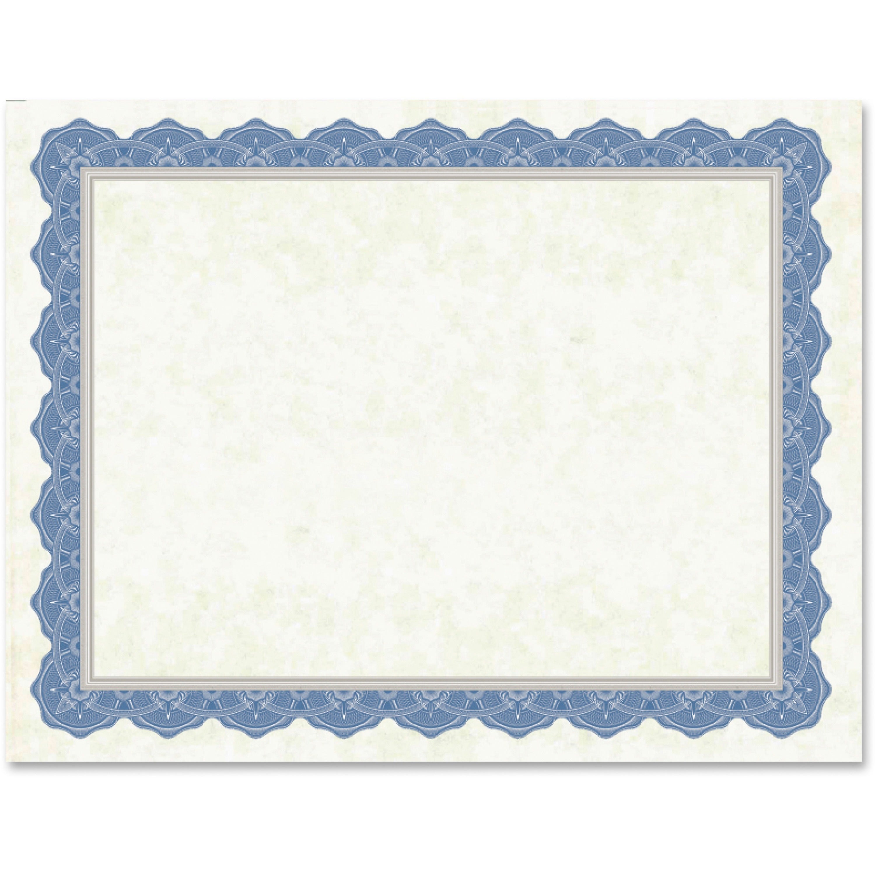 8.5" Width x 11" Length - Inkjet, Laser Compatible - Blue Border - 1 Pack