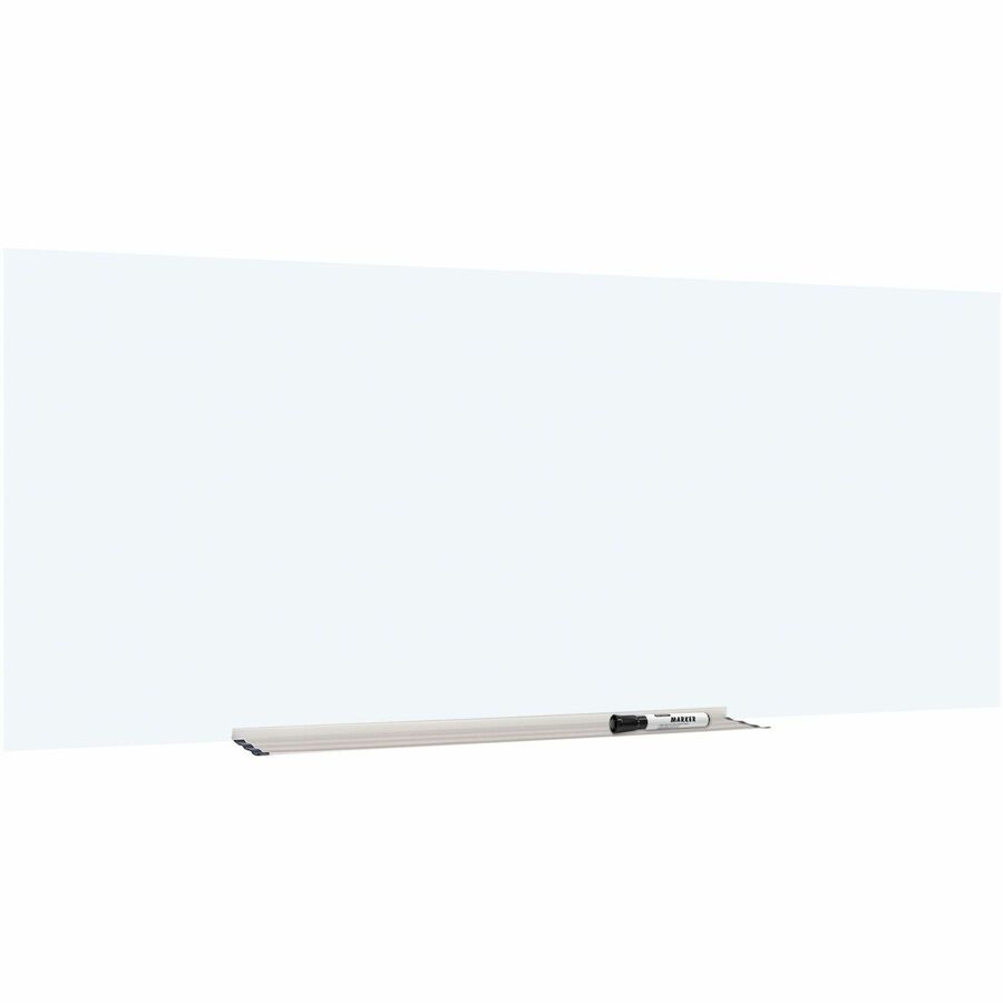 Lorell Magnetic Dry-Erase Glass Board - 72" (6 ft) Width x 36" (3 ft) Height - White Glass Surface - Rectangle - Magnetic - Stain Resistant, Ghost Resistant, Smooth Writing - 1 Each