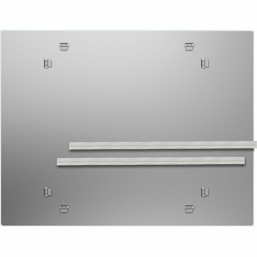 Lorell Magnetic Dry-Erase Glass Board - 46.5" (3.9 ft) Width x 36" (3 ft) Height - White Glass Surface - Rectangle - Magnetic - Stain Resistant, Ghost Resistant, Smooth Writing - 1 Each