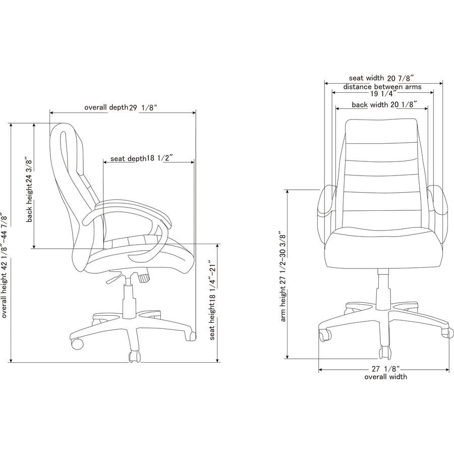 Lorell Deluxe High-back Office Chair