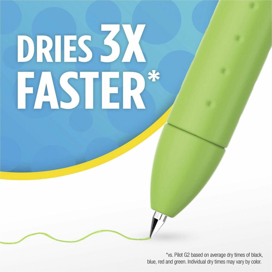 Paper Mate InkJoy Gel Pen - 0.7 mm Pen Point - Retractable - Blue Ink - Gel-based - Blue Barrel - 1 Dozen
