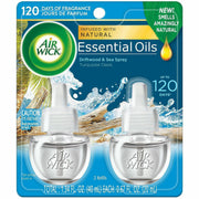 Air Wick Scented Oil Warmer Refill - Oil - 0.7 fl oz (0 quart) - Turquoise Oasis - 60 Day - Wall Mountable, Long Lasting - 2 / Pack