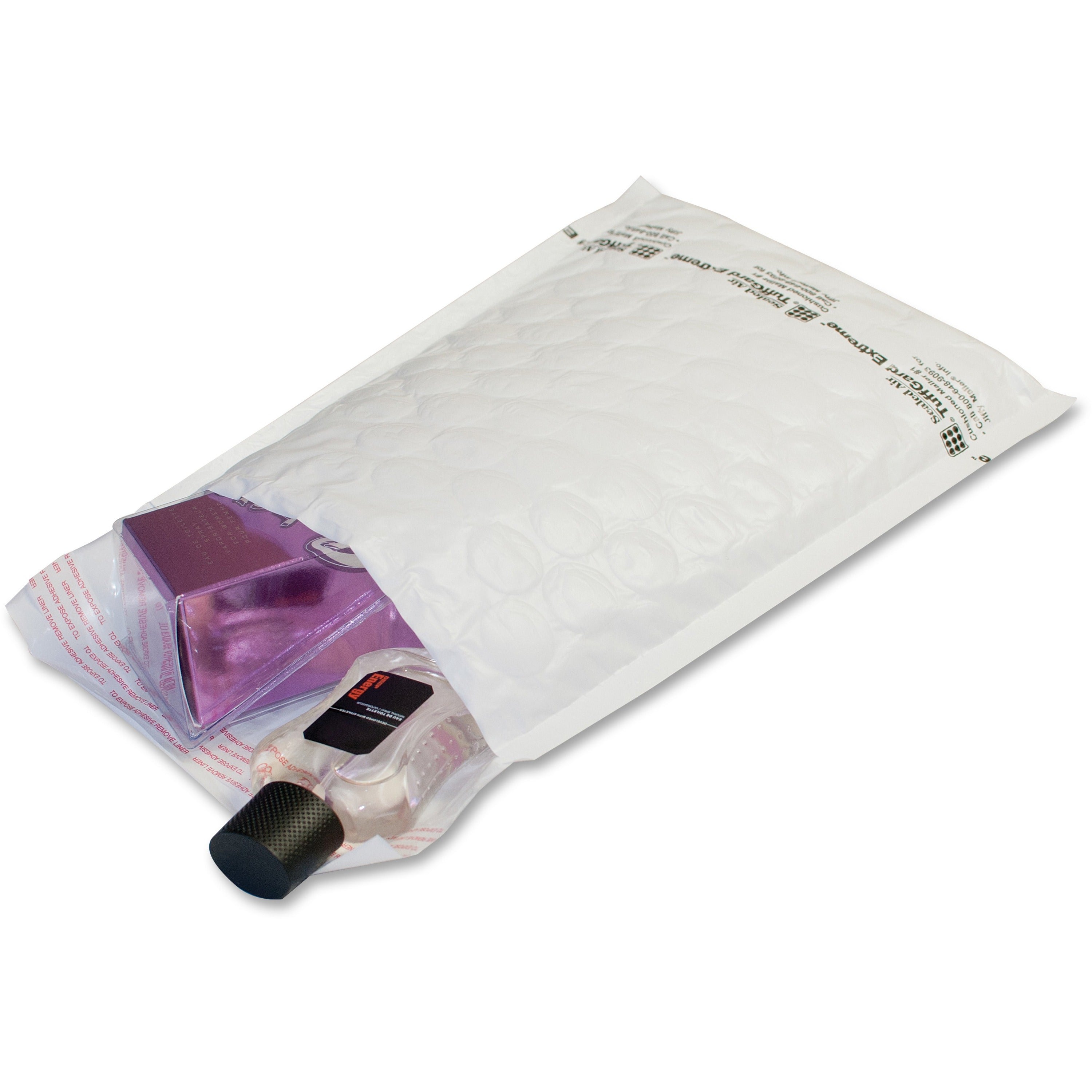 Bubble - #1 - 7 1/4" Width x 12" Length - Self-adhesive Seal - White - 50 / Carton