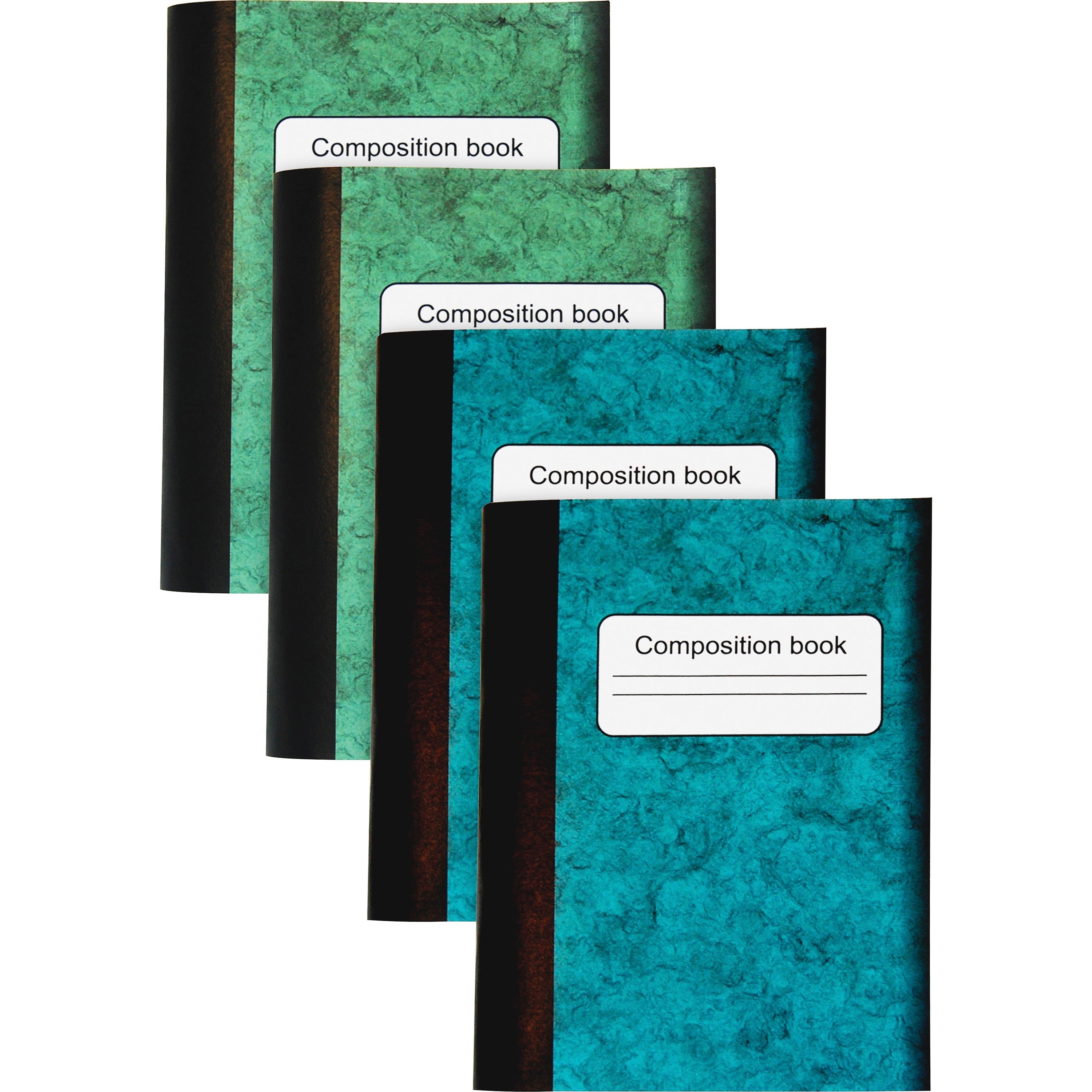 80 Sheets - 4.25" Height x 3.3" Width - Multi-colored Cover - Sturdy Cover, Durable - 4 / Pack