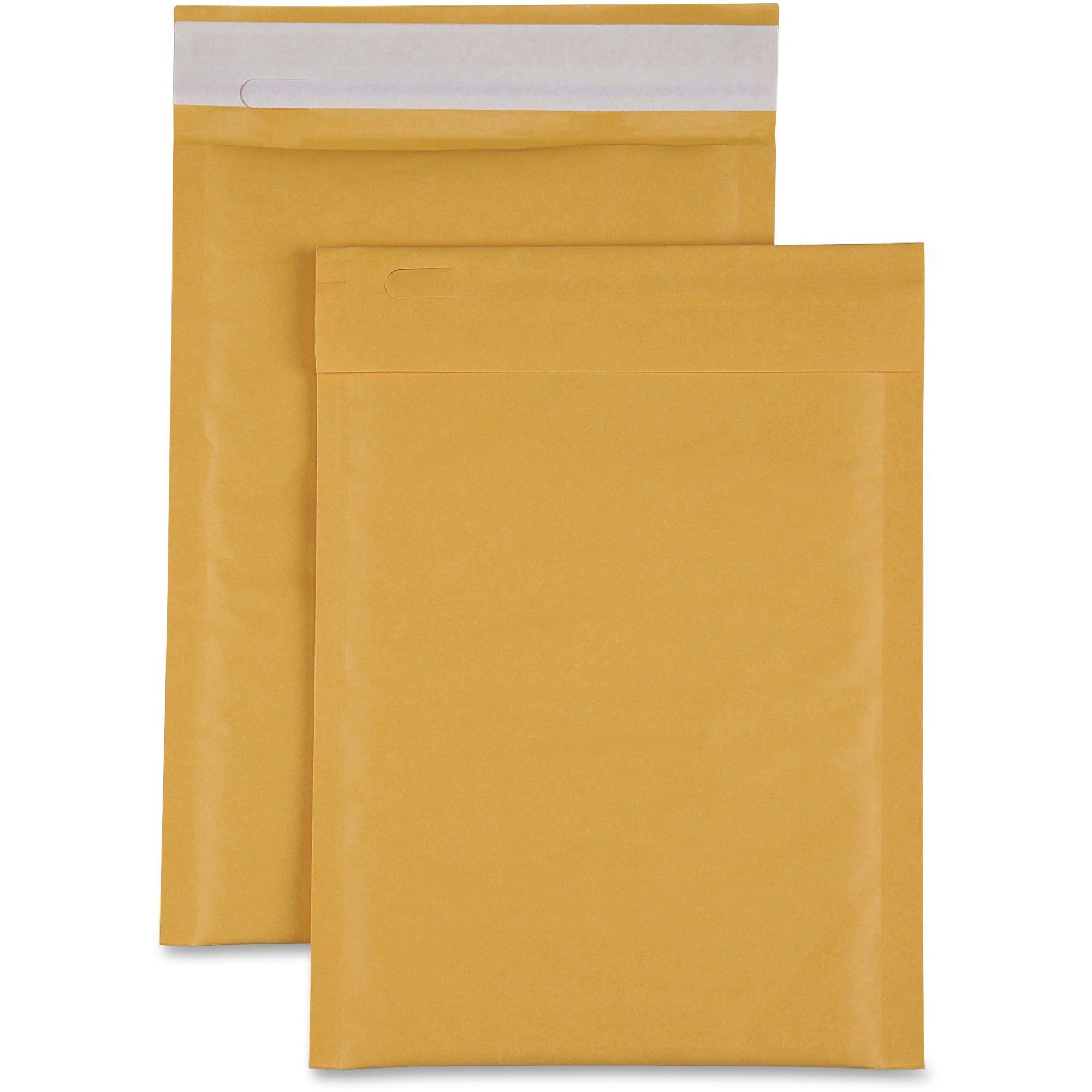 Bubble - #1 - 7 1/2" Width x 12" Length - Self-sealing - Kraft - Kraft - 100 / Carton