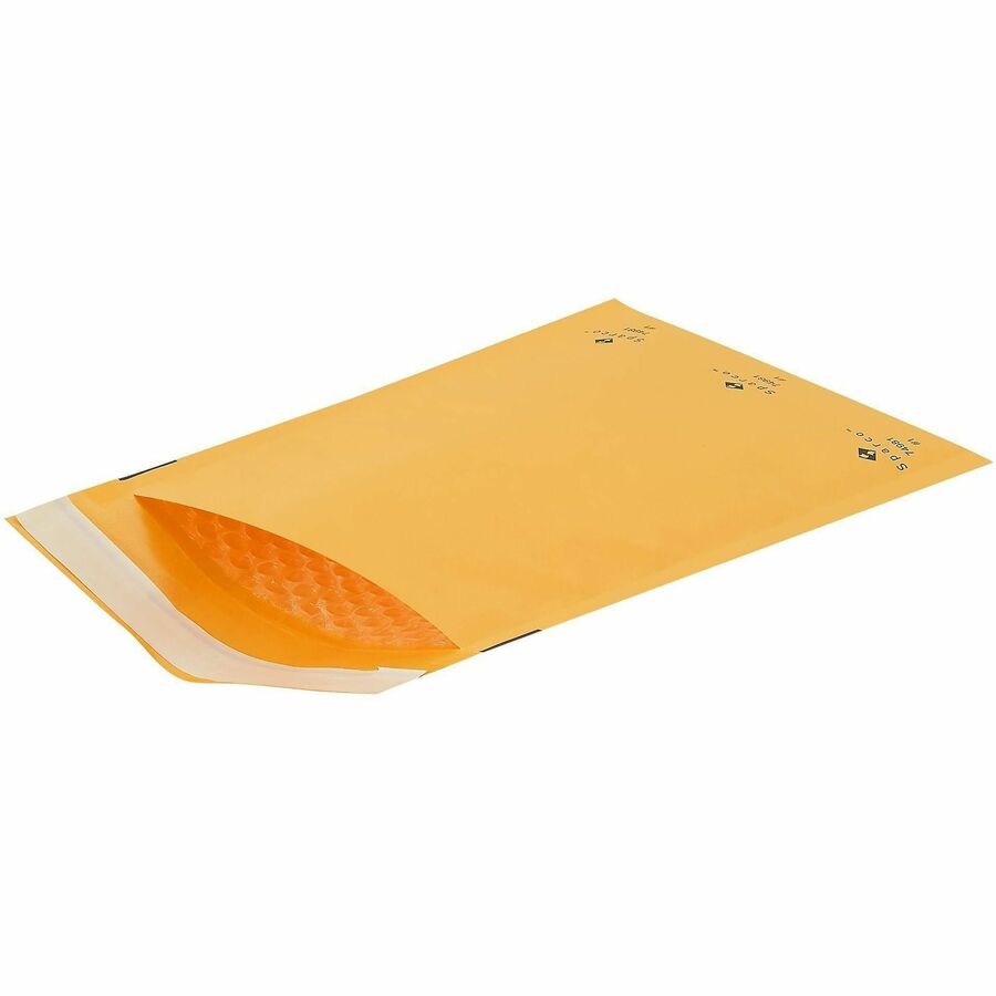 Bubble - #1 - 7 1/2" Width x 12" Length - Self-sealing - Kraft - Kraft - 100 / Carton