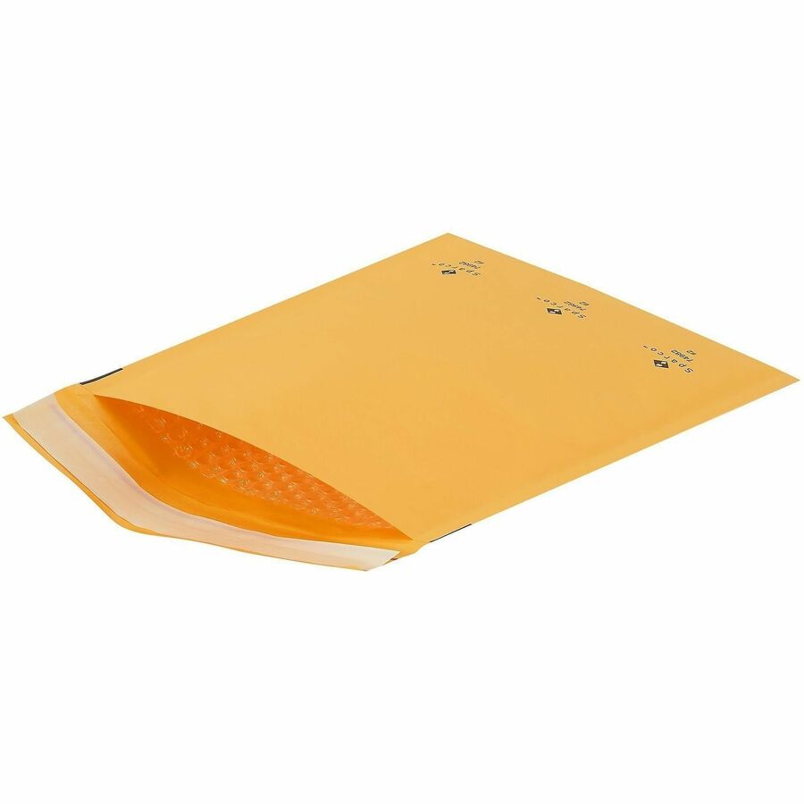 Bubble - #2 - 8 1/2" Width x 12" Length - Self-sealing - Kraft - Kraft - 100 / Carton