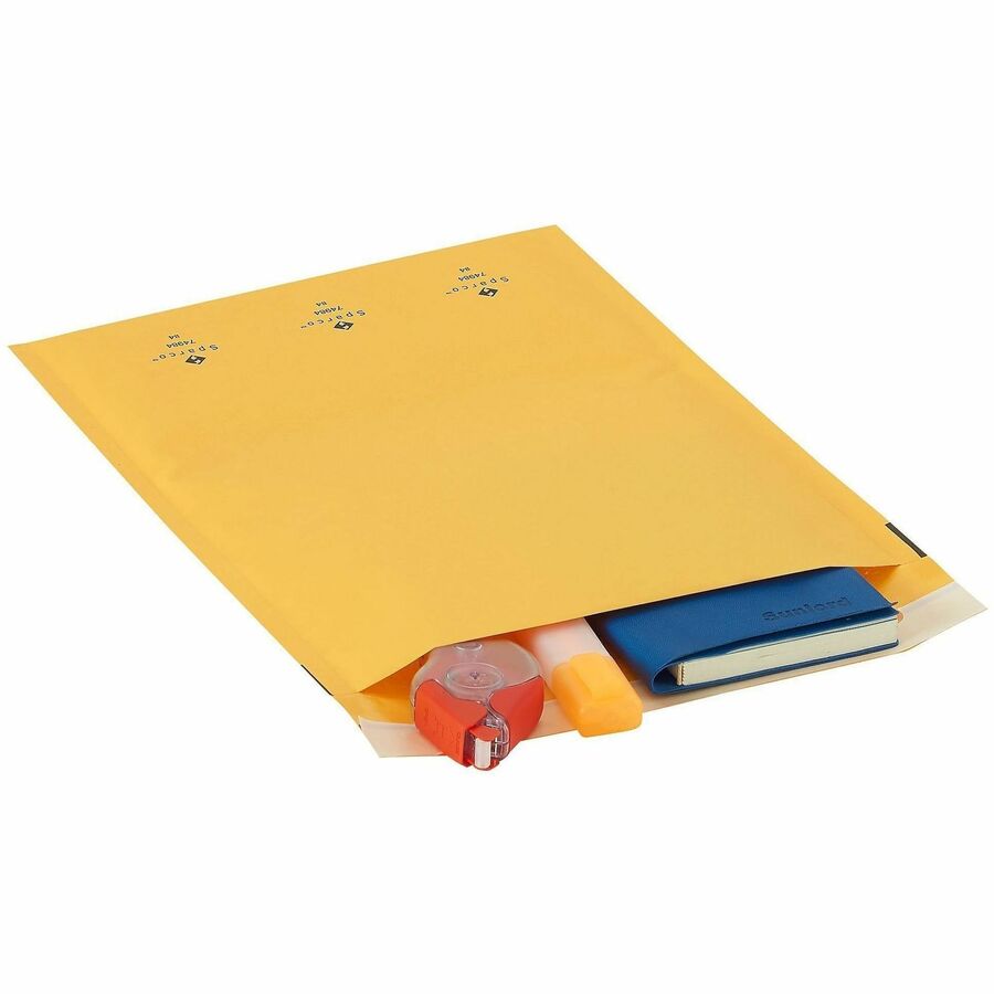 Bubble - #4 - 9 1/2" Width x 14 1/5" Length - Self-sealing - Kraft - Kraft - 100 / Carton
