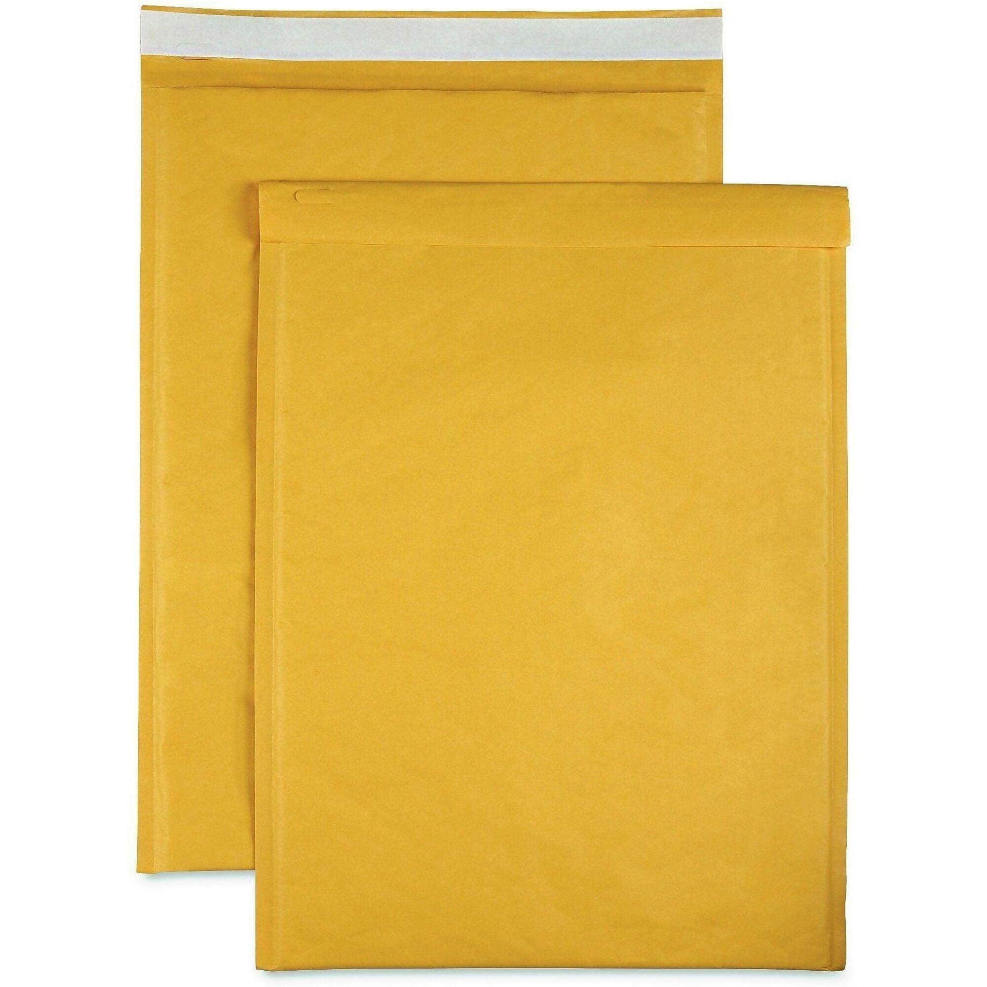 Bubble - #6 - 12 1/2" Width x 19" Length - Self-sealing - Kraft - Kraft - 50 / Carton