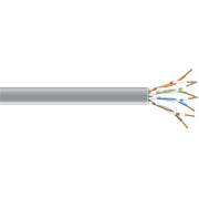 Black Box CAT6 250-MHz Solid Bulk Cable - 1000 ft Category 6 Network Cable for Network Device - First End: Bare Wire - Second End: Bare Wire - CMP, Plenum - 23 AWG - Gray - 1 Each - TAA Compliant