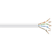 Black Box CAT6 250-MHz Solid Bulk Cable - 1000 ft Category 6 Network Cable for Network Device - First End: Bare Wire - Second End: Bare Wire - CMP, Plenum - 23 AWG - White - 1 Each - TAA Compliant