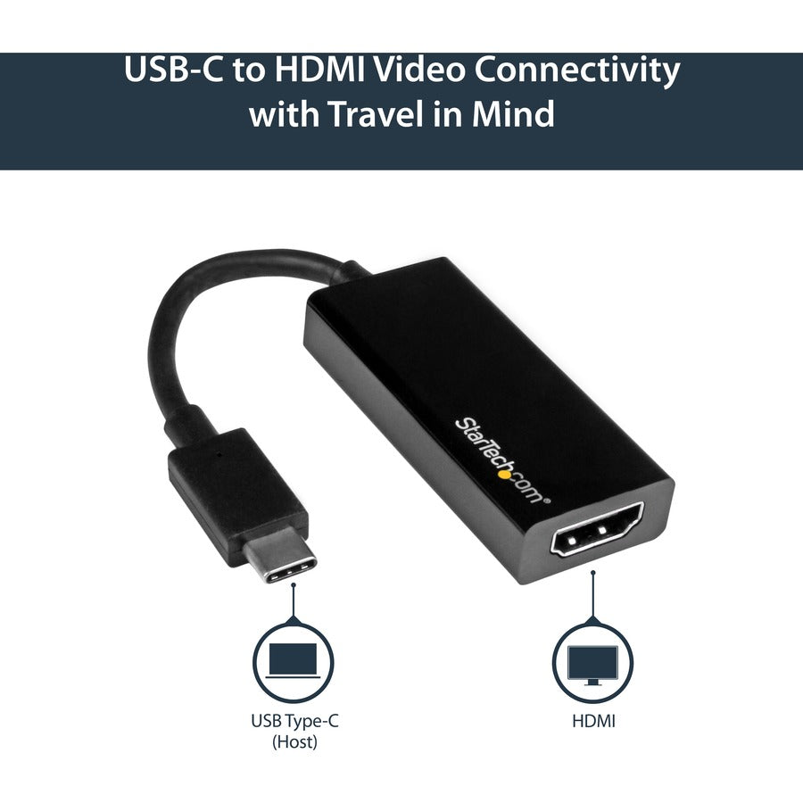 StarTech.com USB-C to HDMI Adapter with 4K 30Hz - Black