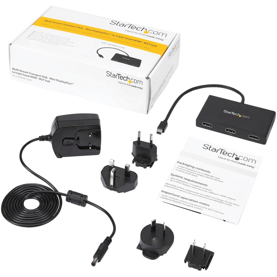 StarTech.com MST Hub - Mini DisplayPort to 3x HDMI
