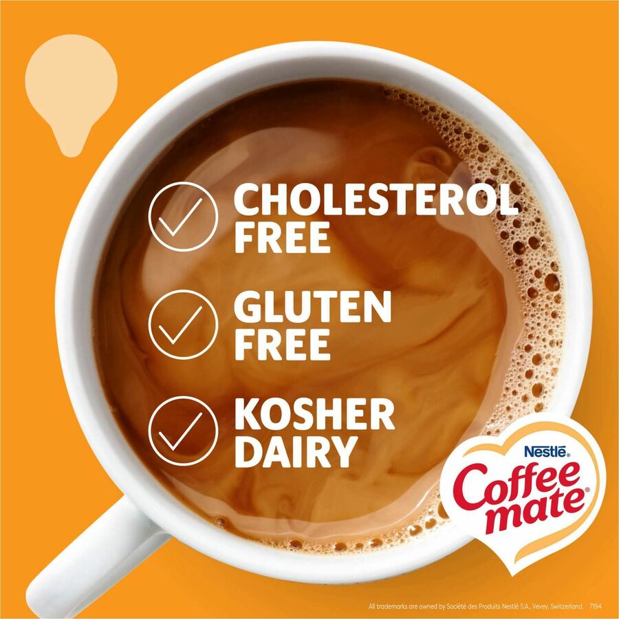 Coffee mate Pumpkin Spice Nondairy Liquid Creamer Singles - Pumpkin Spice Flavor - 0.38 fl oz (11 mL) - 50 Serving - 50 / Box