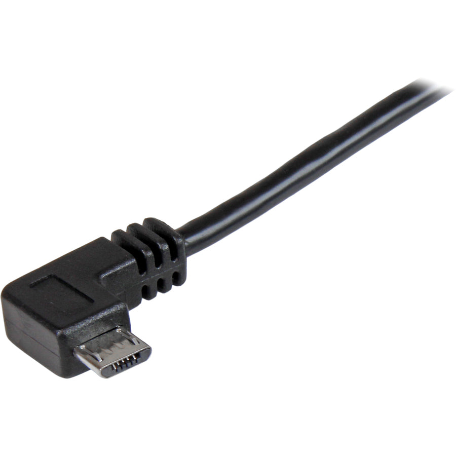 StarTech.com Micro-USB Charge-and-Sync Cable M/M - Right-Angle Micro-USB - 24 AWG - 2m (6ft.)