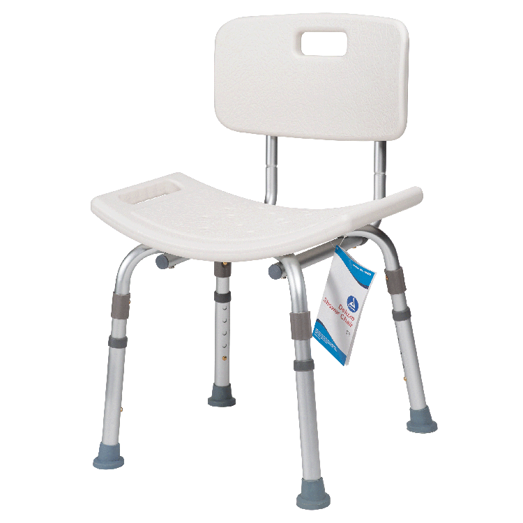Deluxe Shower Chair w/ Back, Multi, 1 Quantity per Box, 4 Boxes per Case
