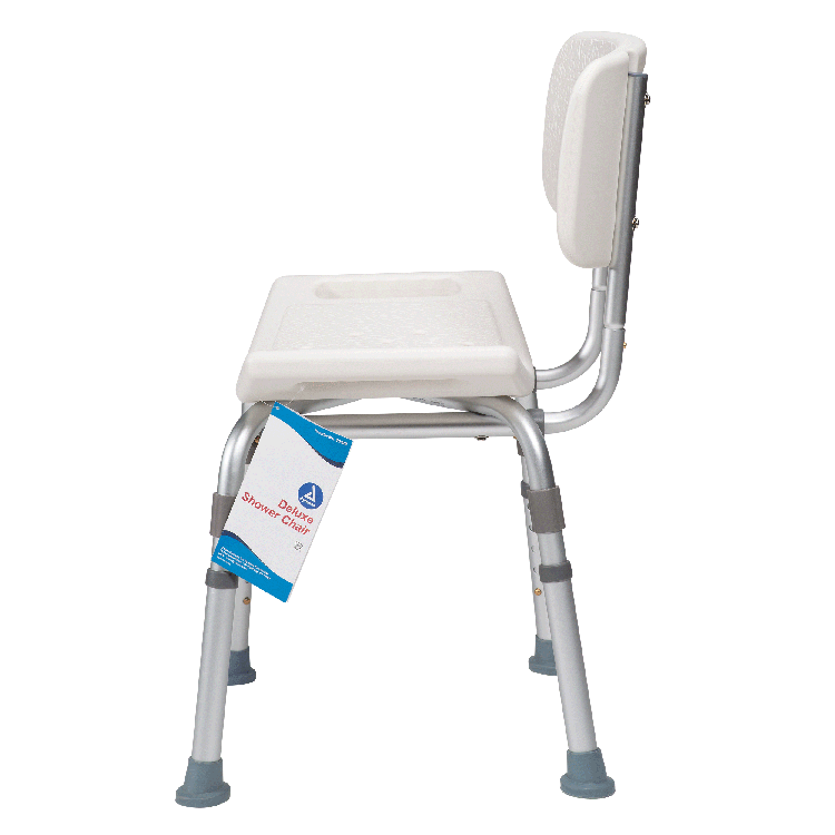 Deluxe Shower Chair w/ Back, Multi, 1 Quantity per Box, 4 Boxes per Case