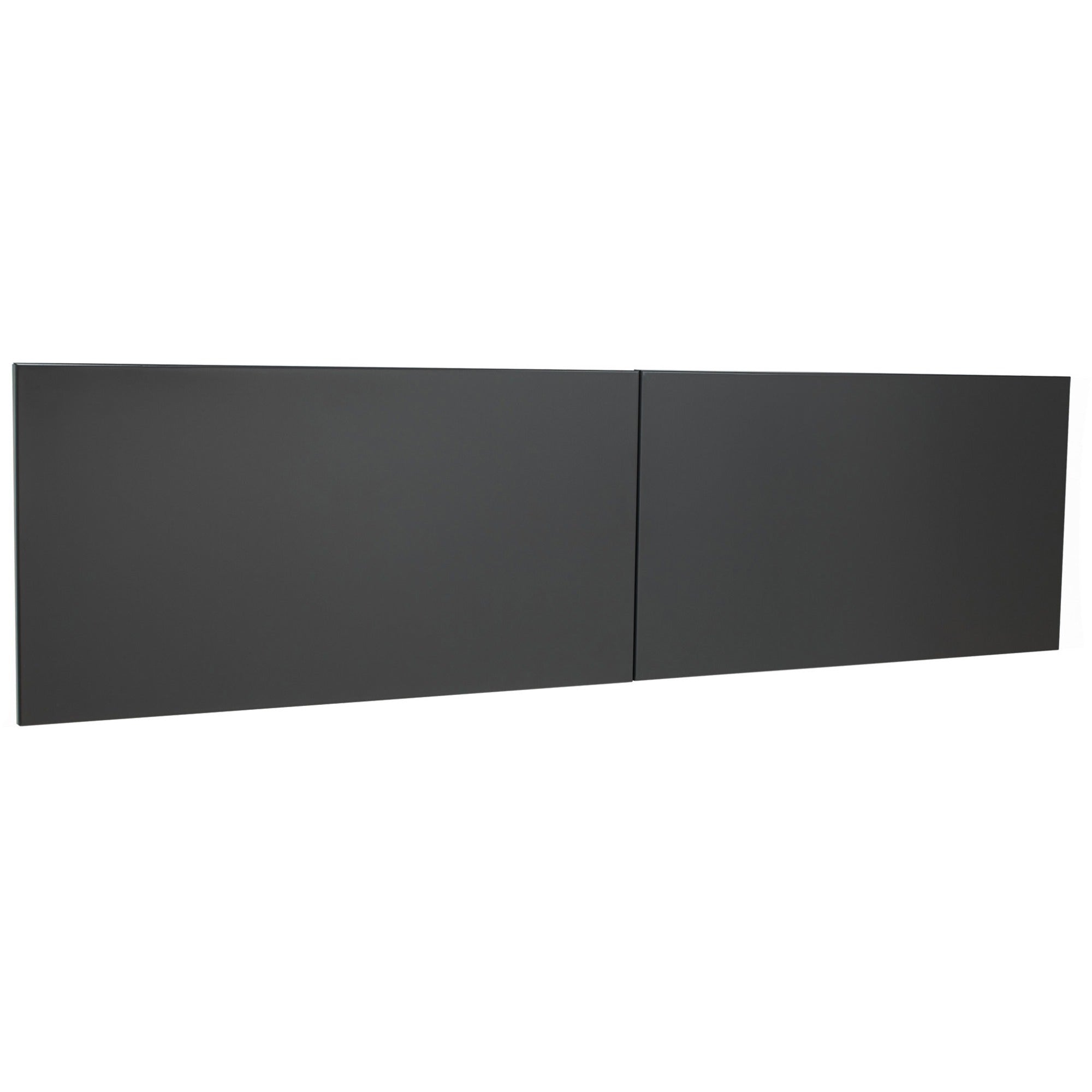 Lorell Fortress Modular Series Stack-On Hutch Door Kit - 60" Width - Lockable, Reinforced - Steel - Charcoal - 1 Each