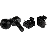 StarTech.com M5 x 12mm - Screws and Cage Nuts - 100 Pack, Black