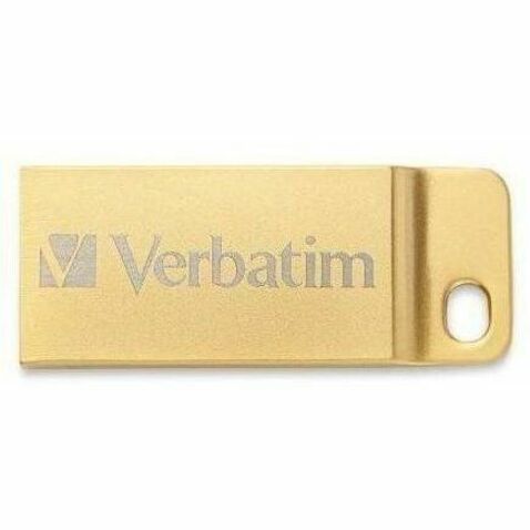 Verbatim Metal Executive USB 3.0 Flash Drive, 64 GB, Gold, 1 Each