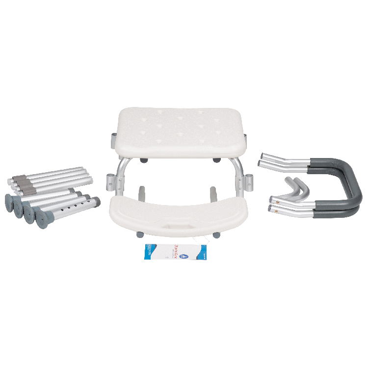 Shower Chair w/ Removable Back and Arms, Multi, 1 Quantity per Box, 4 Boxes per Case