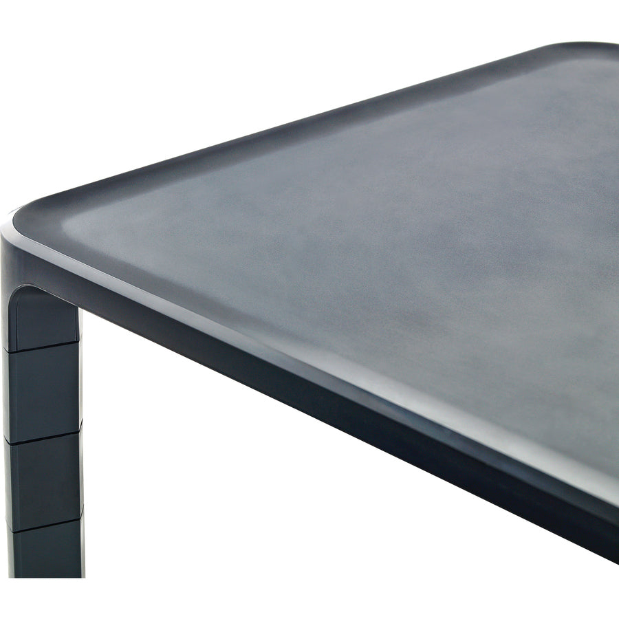 20 lb Load Capacity - 5.50" Height x 16" Width x 12" Depth - Desktop - Silver, Black