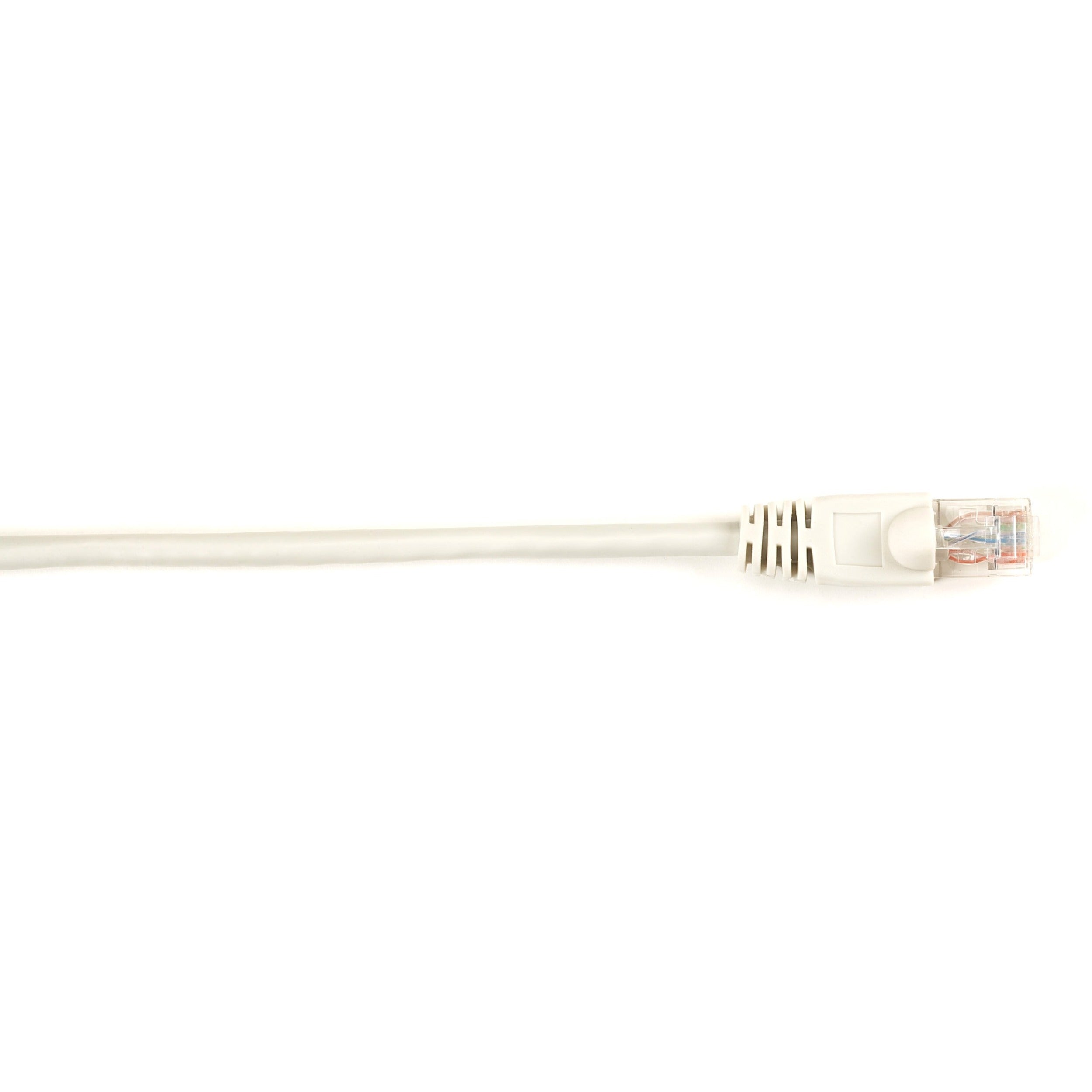 Black Box Connect Cat.6 UTP Patch Network Cable, 6 ft, RJ-45 Male to Male, 1 Gbit/s, Gold Plated Contacts, Snagless Boot, 26 AWG, Gray, 1 Each