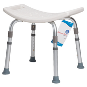 Shower Chair Without Back, Single, 1 Quantity per Box