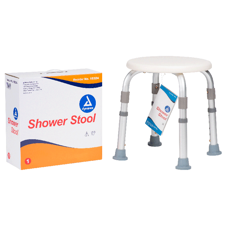 Shower Stool, Single, 1 Quantity per Box