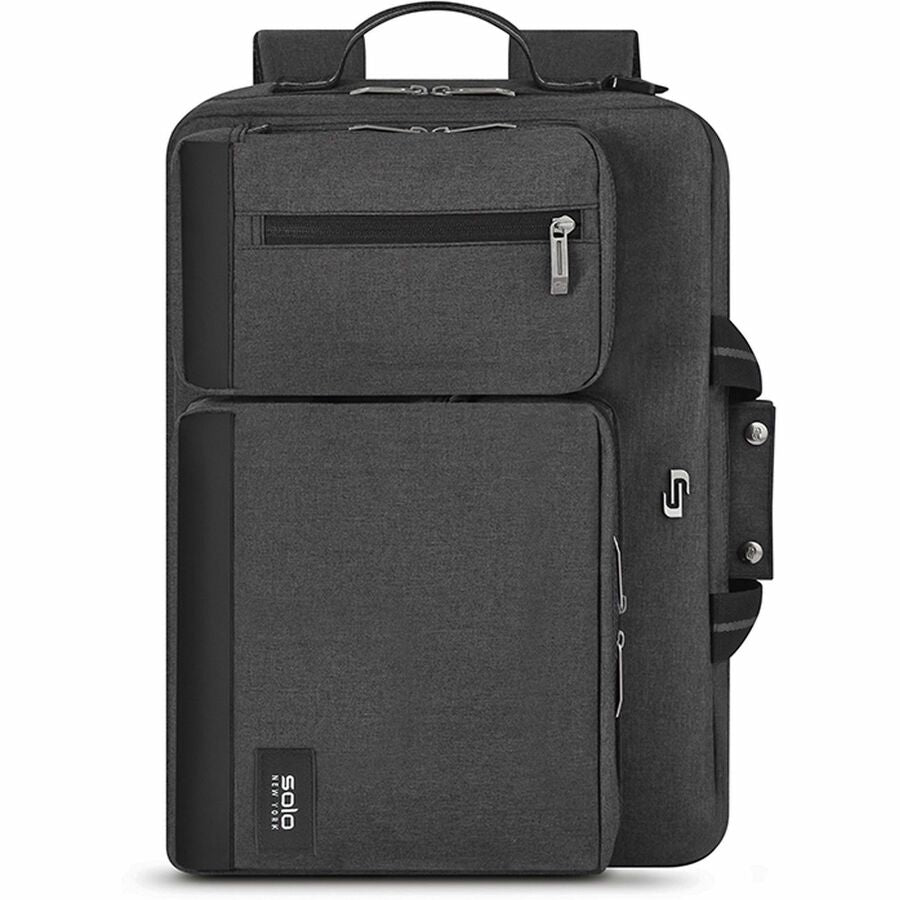 Damage Resistant - Polyester Body - Handle, Shoulder Strap, Backpack Strap - 12.5" Height x 17" Width x 5" Depth - 1 Each