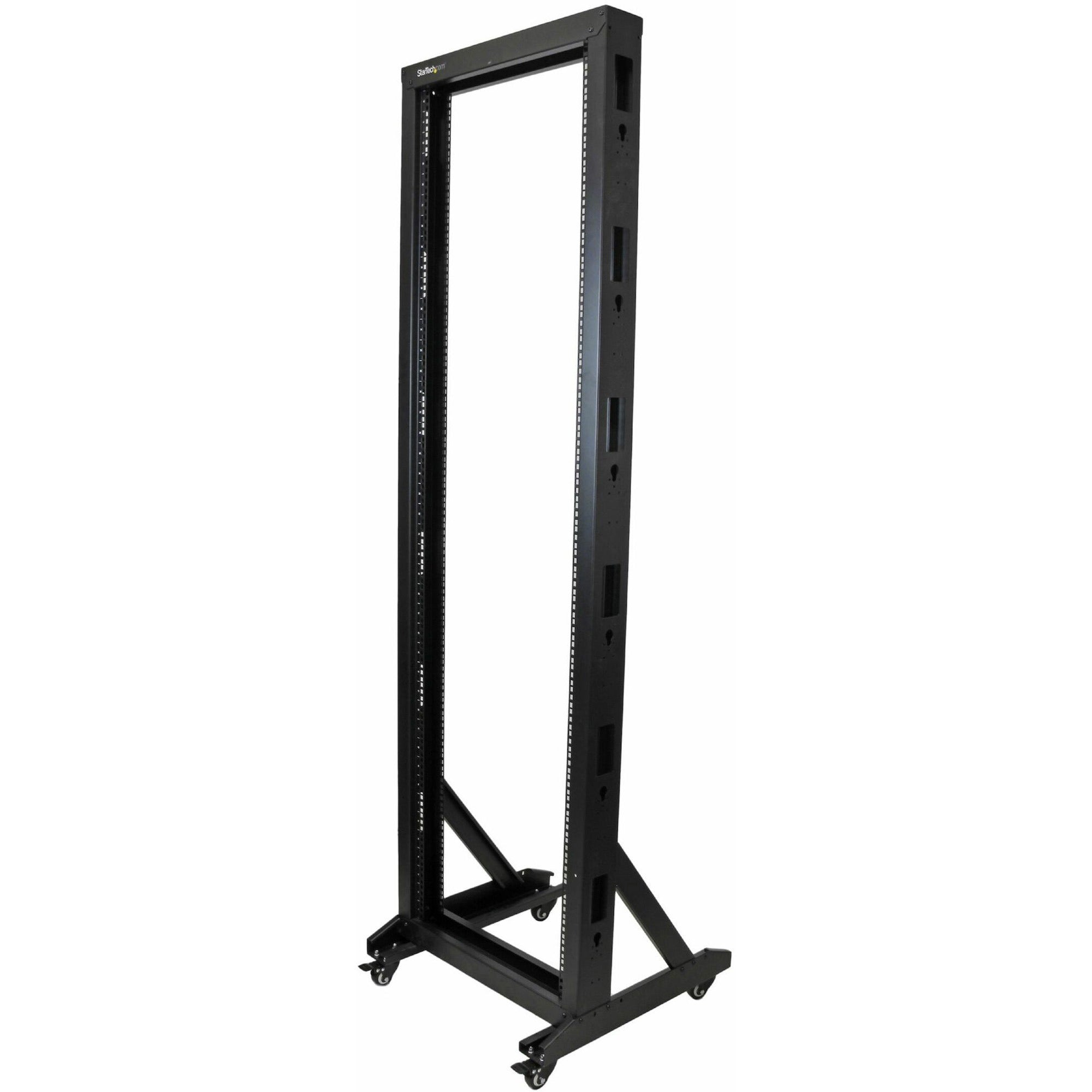 StarTech.com 2-Post Server Rack With Casters - 42U