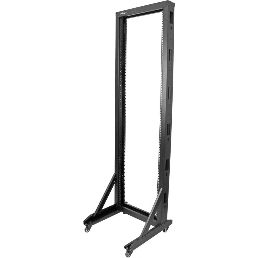 StarTech.com 2-Post Server Rack With Casters - 42U