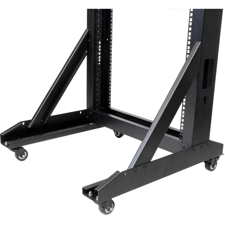 StarTech.com 2-Post Server Rack With Casters - 42U