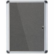 36.60" Board Height x 26.40" Board Width x 0.70" Board Depth - Gray Fabric Surface - Magnetic, Lock, Reinforced Corners - Anodized Aluminum Frame - 28" Width - 1 Each
