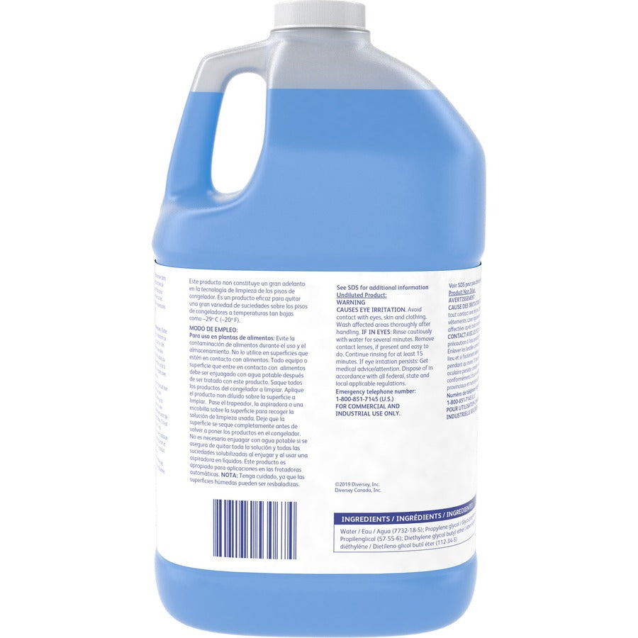 Diversey Suma Freeze D2.9 Freezer Cleaner, Ready-To-Use, 128 fl oz (4 quart), Phosphate-free, Residue-free, Fragrance-free, Blue, 1 Each