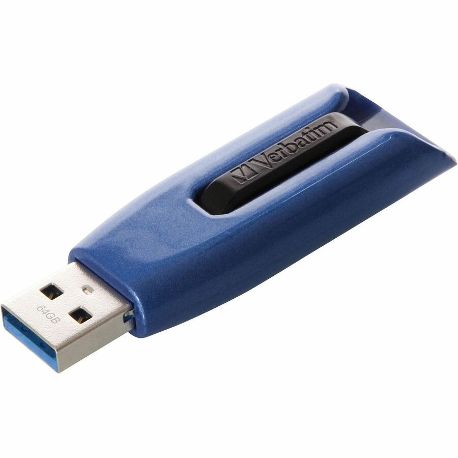256 GB - USB 3.0 - Blue, Black - Lifetime Warranty - 1 Each - TAA Compliant