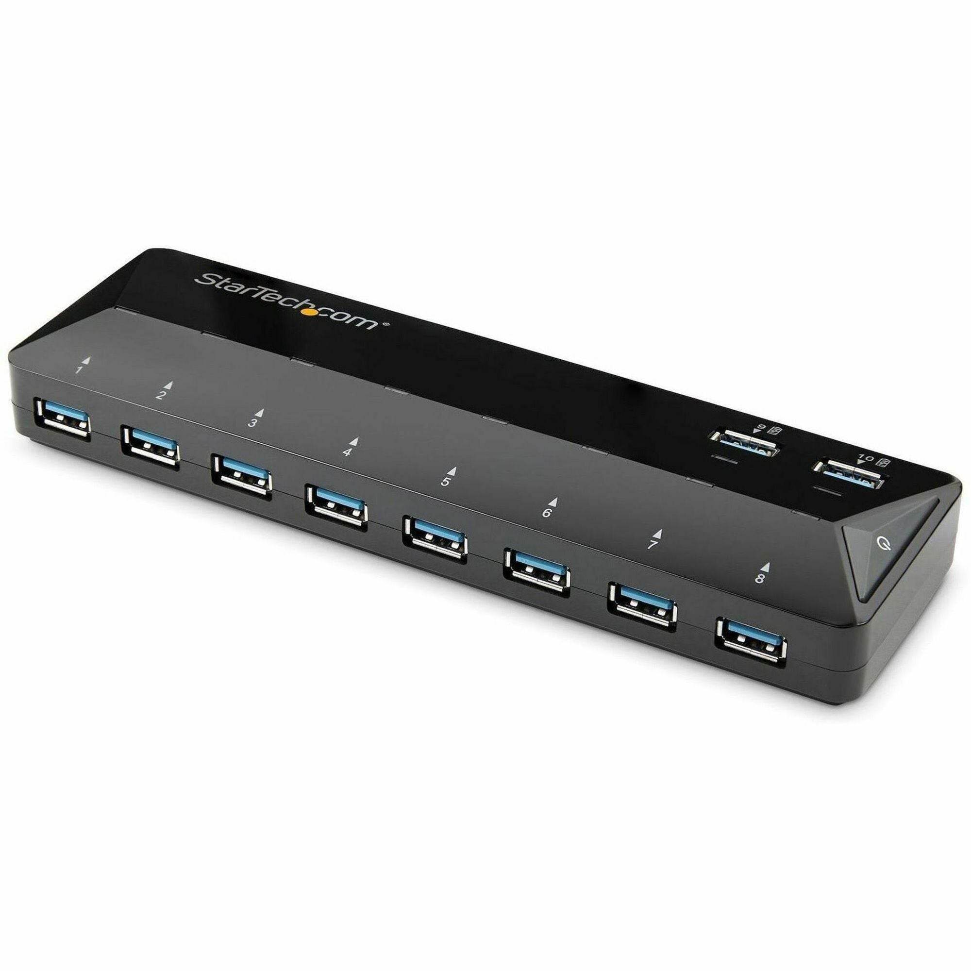 StarTech.com 10-Port USB 3.0 Hub with Charge and Sync Ports - 2 x 1.5A Ports