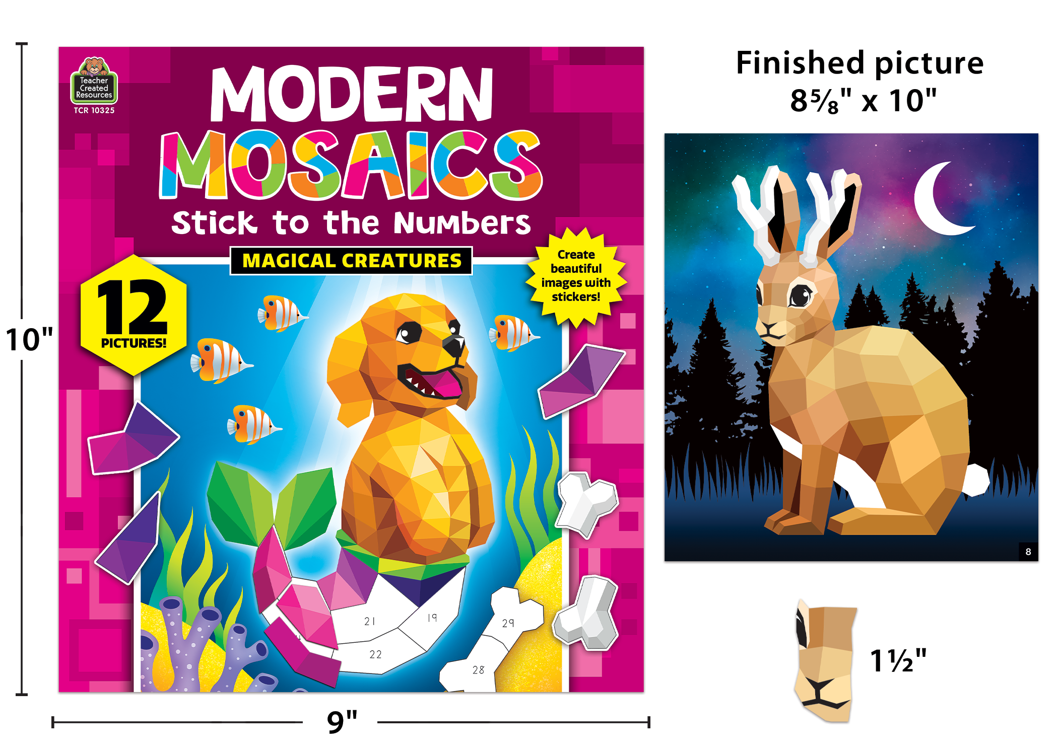 Magical Creatures Modern Mosaics Stick to the Numbers