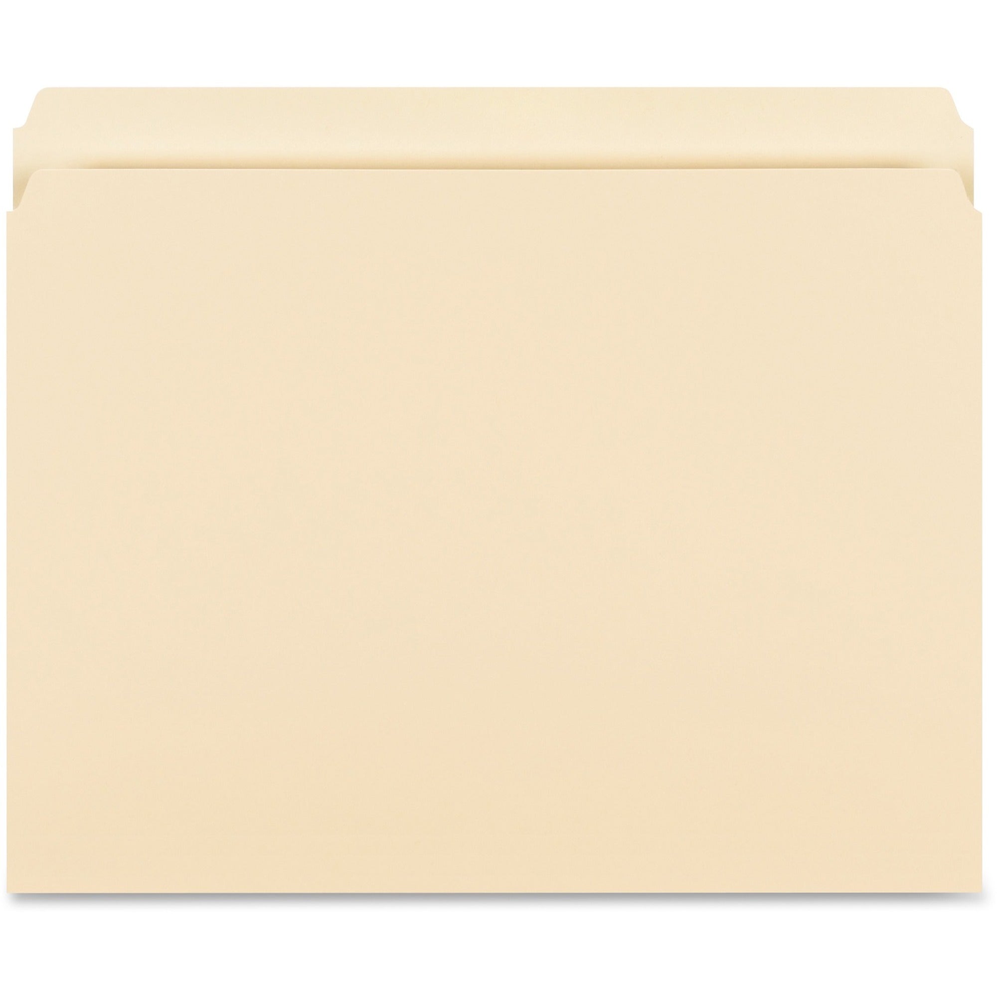 8 1/2" x 11" - 14 pt. - 1 Plys - Manila - 10% Recycled - 50 / Box