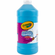 Crayola Washable Tempera Paint - 1 Color(s) - Turquoise - 1 quart - Washable - 1 Each