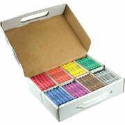 Crayons, Large, Master Pack, 8 Colors (25 Each), 200 Count