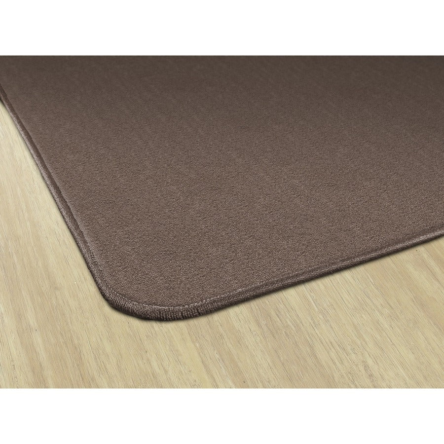 Flagship Carpets Classic Solid Color 6' Square Rug - Floor Rug - Classic, Traditional - 72" Length x 72" Width - Square - Almond - Nylon