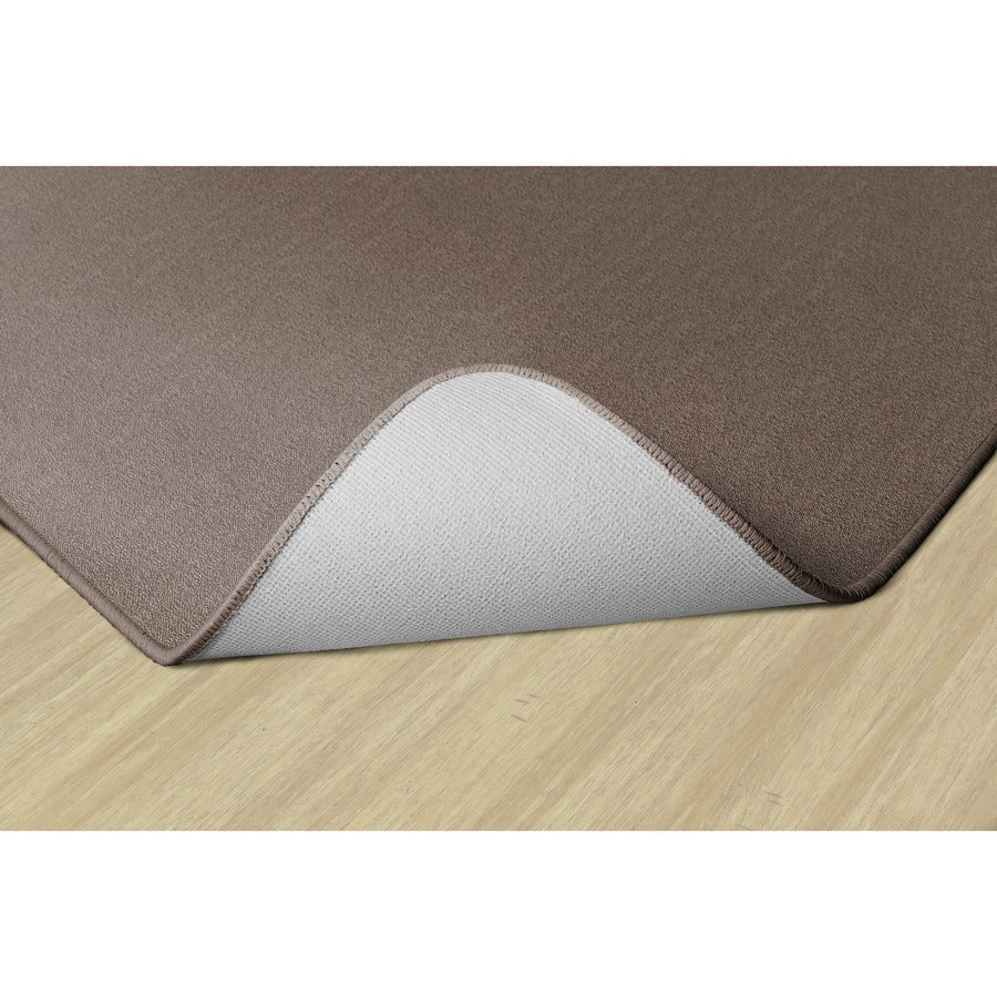 Flagship Carpets Classic Solid Color 6' Square Rug - Floor Rug - Classic, Traditional - 72" Length x 72" Width - Square - Almond - Nylon