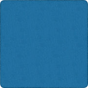 Flagship Carpets Classic Solid Color 6' Square Rug - Floor Rug - Classic, Traditional - 72" Length x 72" Width - Square - Blue - Nylon