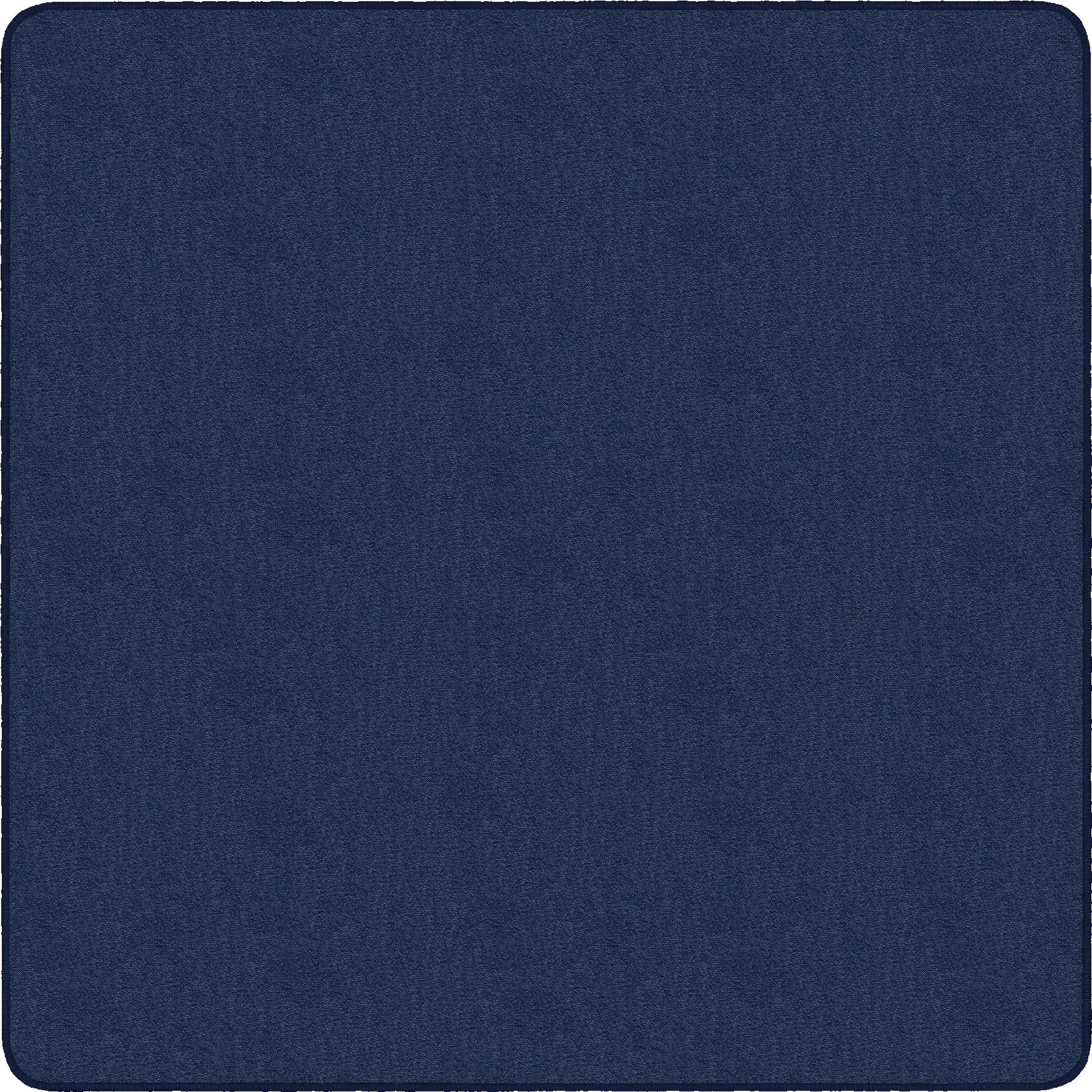 Flagship Carpets Classic Solid Color 6' Square Rug - Floor Rug - Classic, Traditional - 72" Length x 72" Width - Square - Navy - Nylon