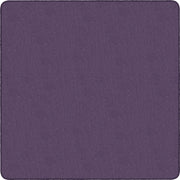 Flagship Carpets Classic Solid Color 6' Square Rug - Floor Rug - Classic, Traditional - 72" Length x 72" Width - Square - Purple - Nylon