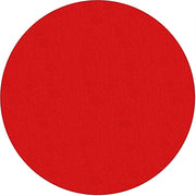 Flagship Carpets Classic Solid Color 6' Round Rug - Floor Rug - Classic, Traditional - 72" Length - Circle - Red - Nylon