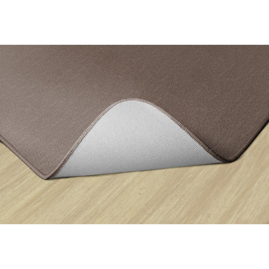 Flagship Carpets Classic Solid Color 9' Rectangle Rug - Floor Rug - Classic, Traditional - 72" Length x 108" Width - Rectangle - Almond - Nylon