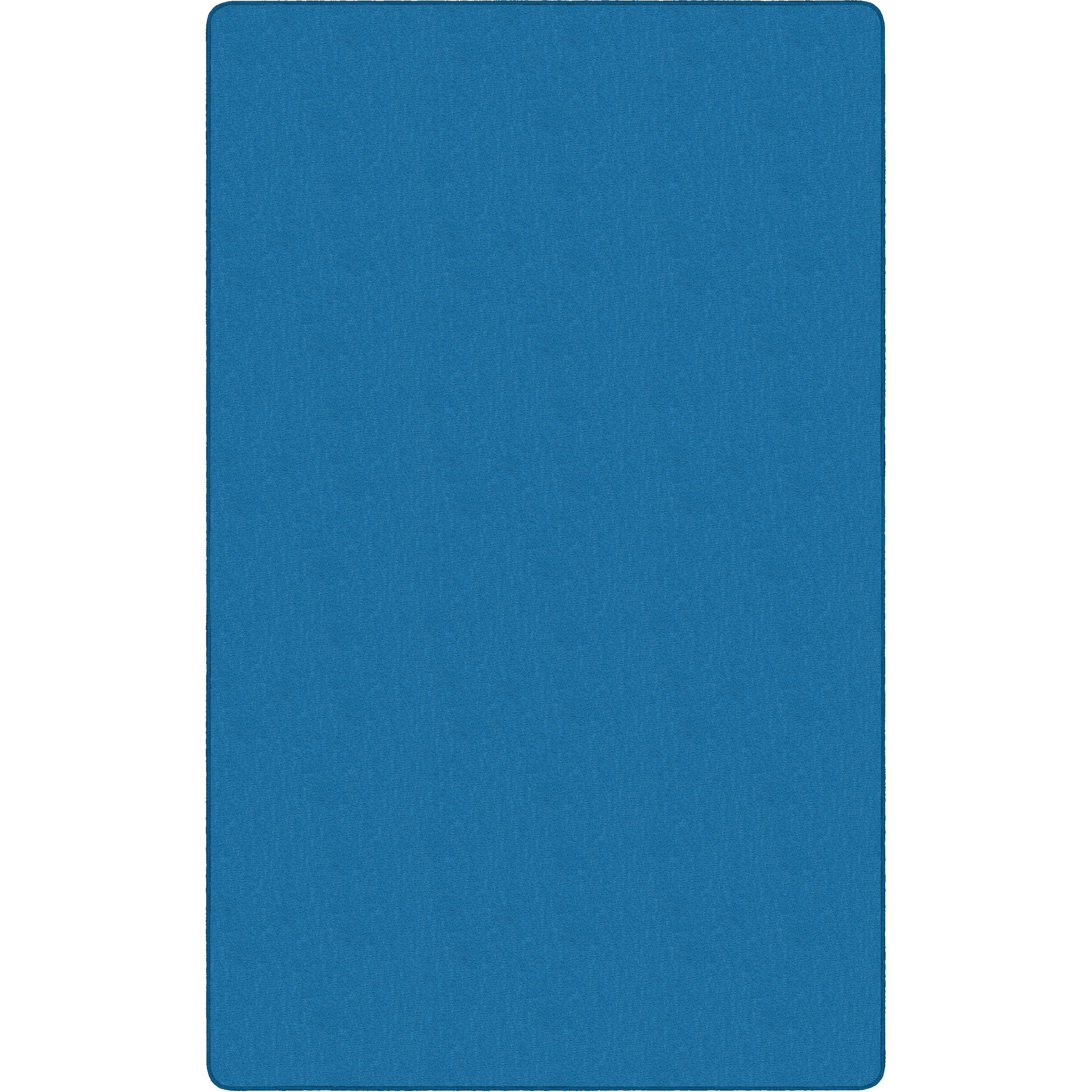 Flagship Carpets Classic Solid Color 9' Rectangle Rug - Floor Rug - Classic, Traditional - 108" Length x 72" Width - Rectangle - Blue - Nylon